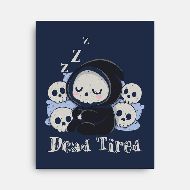 Dead Tired Death Sleeping-None-Stretched-Canvas-Loobs