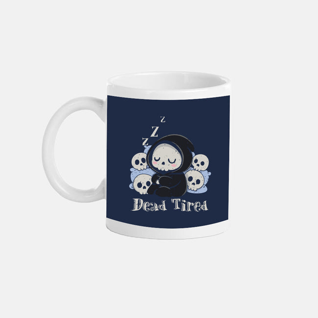Dead Tired Death Sleeping-None-Mug-Drinkware-Loobs