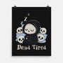 Dead Tired Death Sleeping-None-Matte-Poster-Loobs