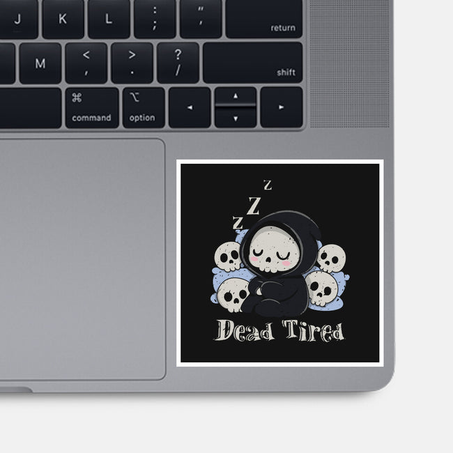 Dead Tired Death Sleeping-None-Glossy-Sticker-Loobs