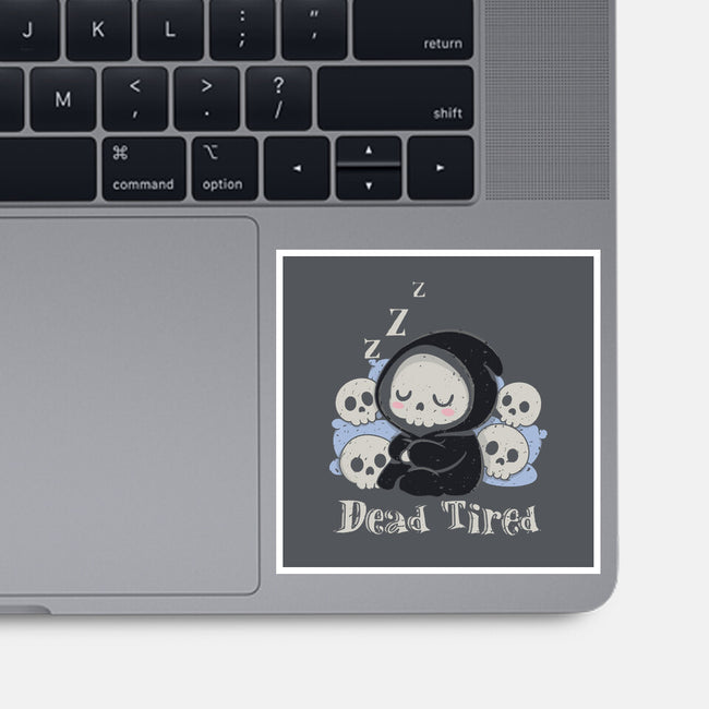 Dead Tired Death Sleeping-None-Glossy-Sticker-Loobs