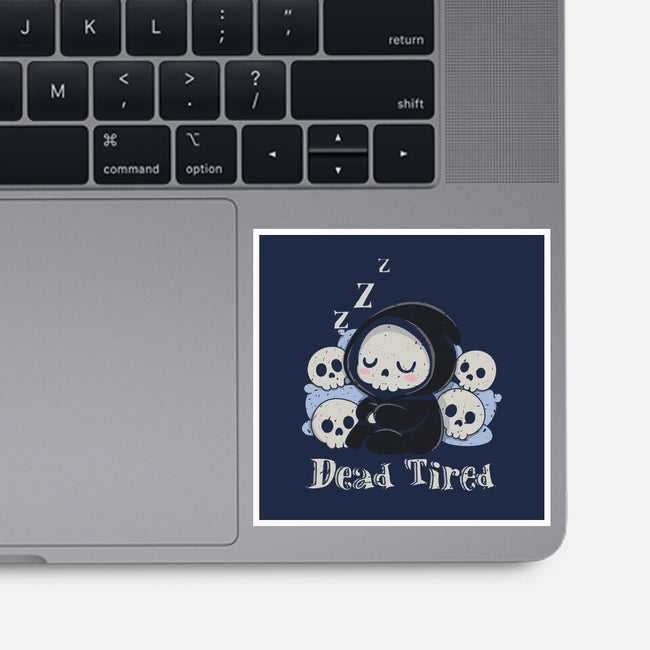 Dead Tired Death Sleeping-None-Glossy-Sticker-Loobs
