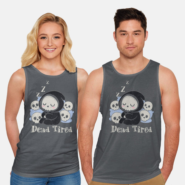 Dead Tired Death Sleeping-Unisex-Basic-Tank-Loobs