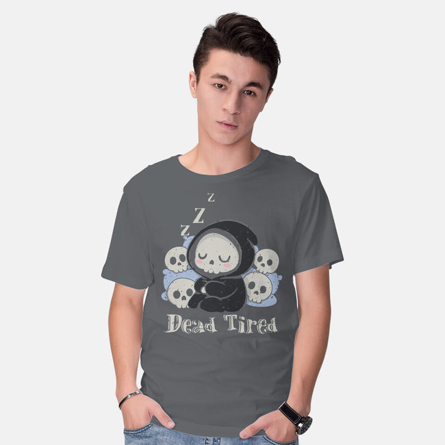 Dead Tired Death Sleeping-Mens-Basic-Tee-Loobs