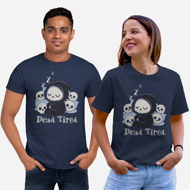 Dead Tired Death Sleeping-Unisex-Basic-Tee-Loobs