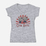 Gym Rats-Womens-V-Neck-Tee-Loobs