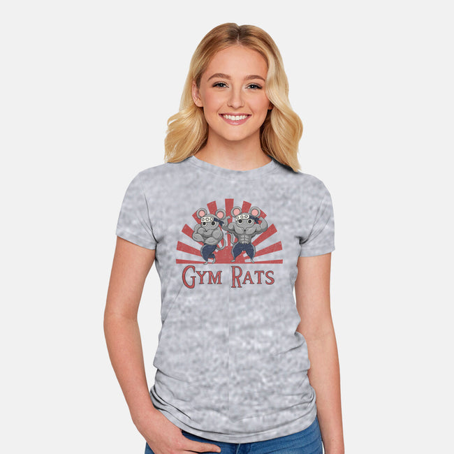 Gym Rats-Womens-Fitted-Tee-Loobs