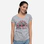 Gym Rats-Womens-V-Neck-Tee-Loobs