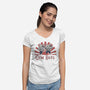 Gym Rats-Womens-V-Neck-Tee-Loobs