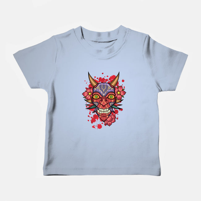 Oni Mask-Baby-Basic-Tee-nickzzarto