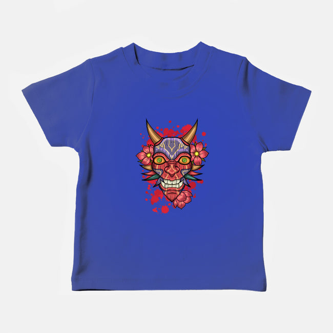 Oni Mask-Baby-Basic-Tee-nickzzarto