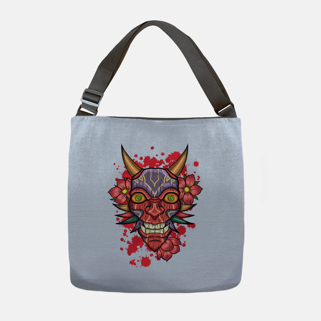 Oni Mask-None-Adjustable Tote-Bag-nickzzarto