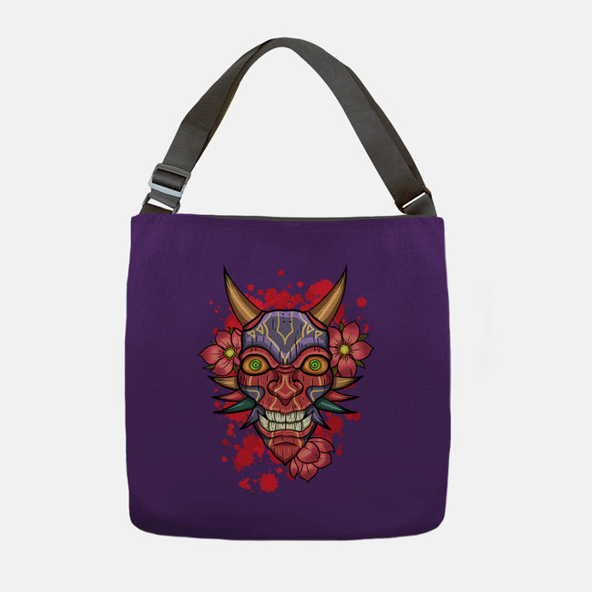 Oni Mask-None-Adjustable Tote-Bag-nickzzarto