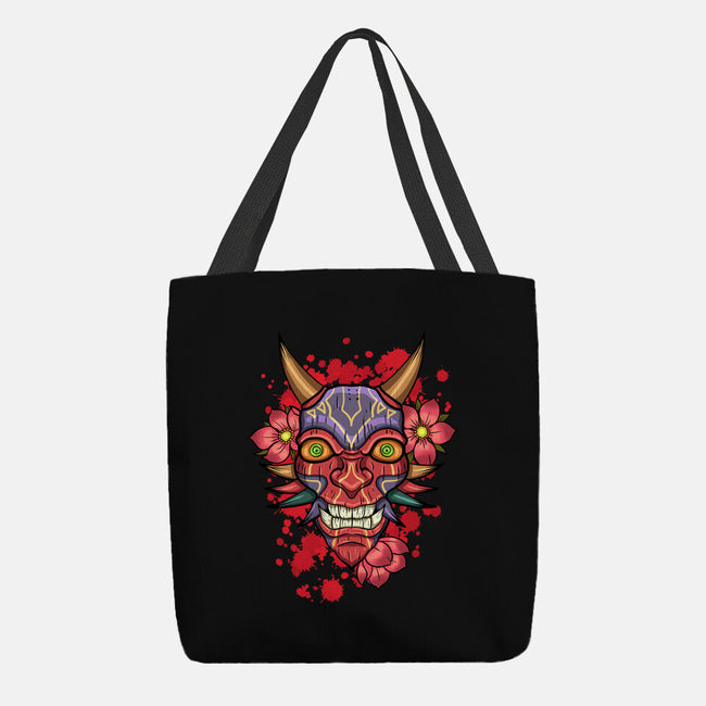 Oni Mask-None-Basic Tote-Bag-nickzzarto