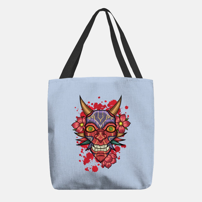 Oni Mask-None-Basic Tote-Bag-nickzzarto
