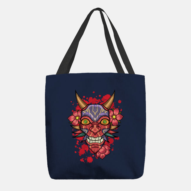 Oni Mask-None-Basic Tote-Bag-nickzzarto
