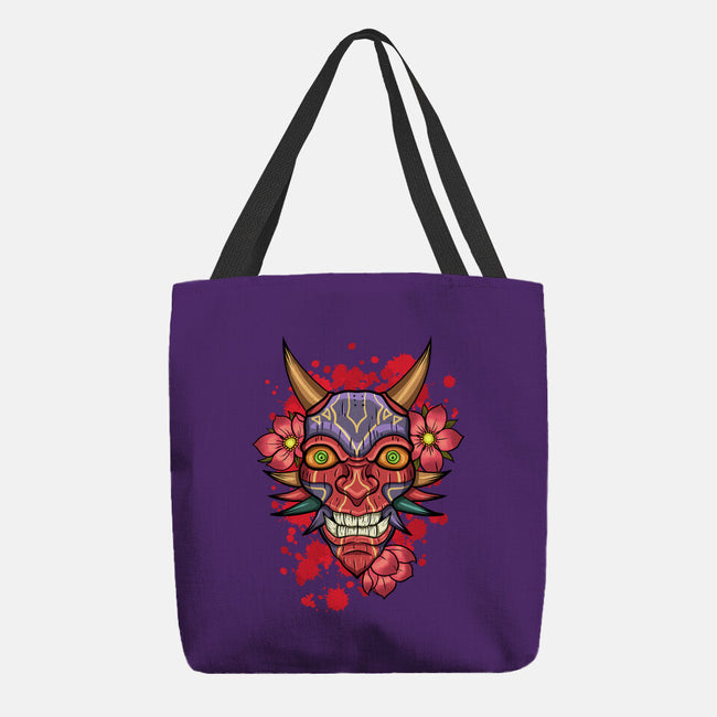 Oni Mask-None-Basic Tote-Bag-nickzzarto