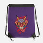 Oni Mask-None-Drawstring-Bag-nickzzarto