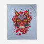 Oni Mask-None-Fleece-Blanket-nickzzarto