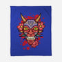 Oni Mask-None-Fleece-Blanket-nickzzarto