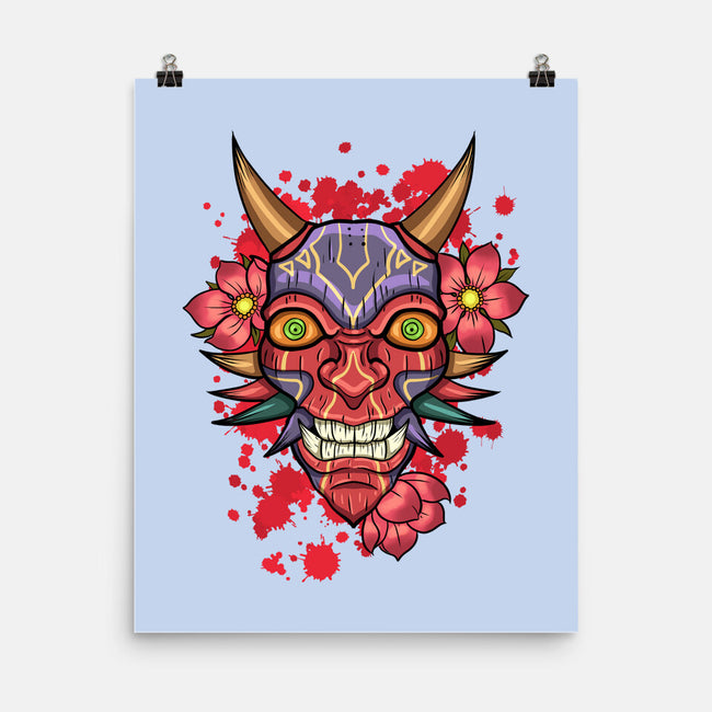 Oni Mask-None-Matte-Poster-nickzzarto