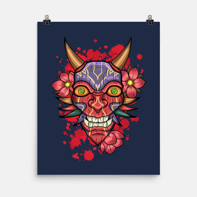 Oni Mask-None-Matte-Poster-nickzzarto