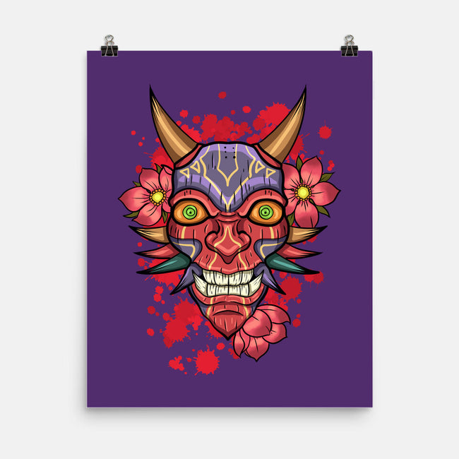 Oni Mask-None-Matte-Poster-nickzzarto
