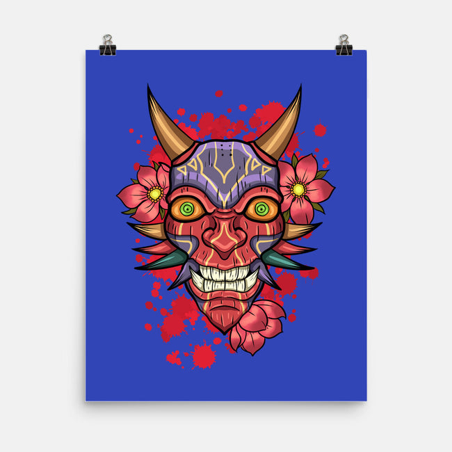 Oni Mask-None-Matte-Poster-nickzzarto