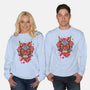 Oni Mask-Unisex-Crew Neck-Sweatshirt-nickzzarto