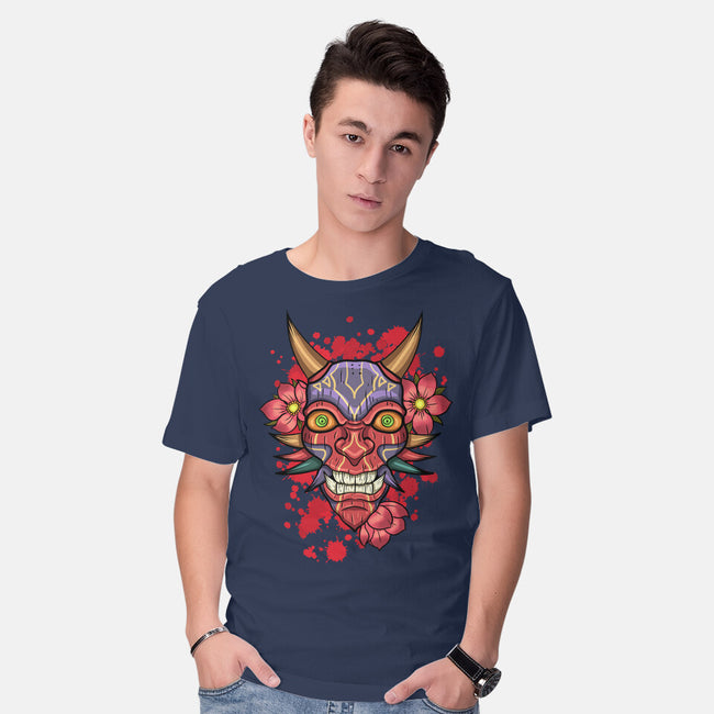 Oni Mask-Mens-Basic-Tee-nickzzarto