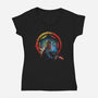 Sithpressionism-Womens-V-Neck-Tee-zascanauta