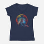 Sithpressionism-Womens-V-Neck-Tee-zascanauta