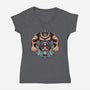 Heavy Transformation-Womens-V-Neck-Tee-glitchygorilla