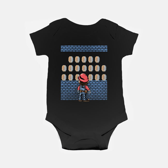 Tunnel Of Coins-Baby-Basic-Onesie-glitchygorilla