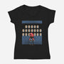 Tunnel Of Coins-Womens-V-Neck-Tee-glitchygorilla