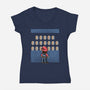 Tunnel Of Coins-Womens-V-Neck-Tee-glitchygorilla