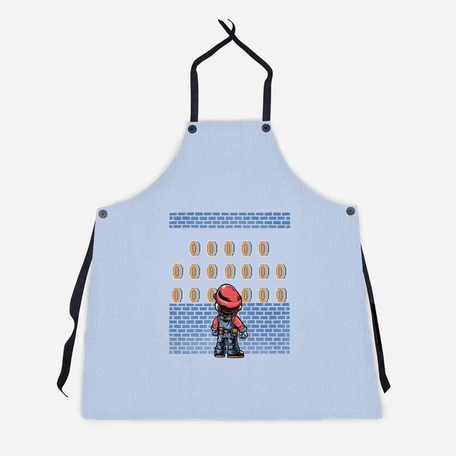 Tunnel Of Coins-Unisex-Kitchen-Apron-glitchygorilla