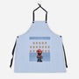 Tunnel Of Coins-Unisex-Kitchen-Apron-glitchygorilla