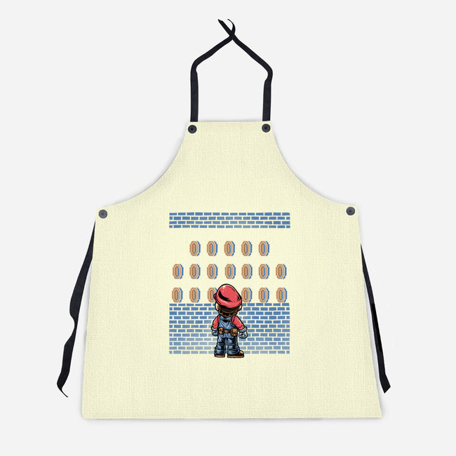 Tunnel Of Coins-Unisex-Kitchen-Apron-glitchygorilla