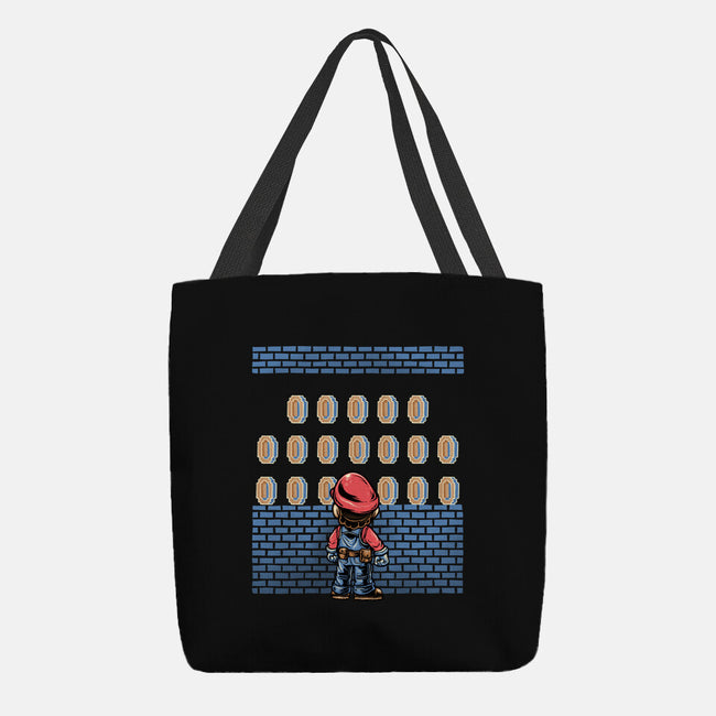 Tunnel Of Coins-None-Basic Tote-Bag-glitchygorilla