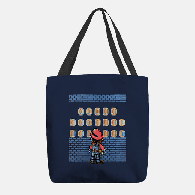 Tunnel Of Coins-None-Basic Tote-Bag-glitchygorilla
