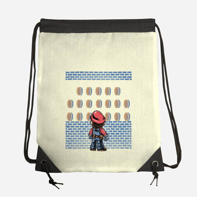 Tunnel Of Coins-None-Drawstring-Bag-glitchygorilla
