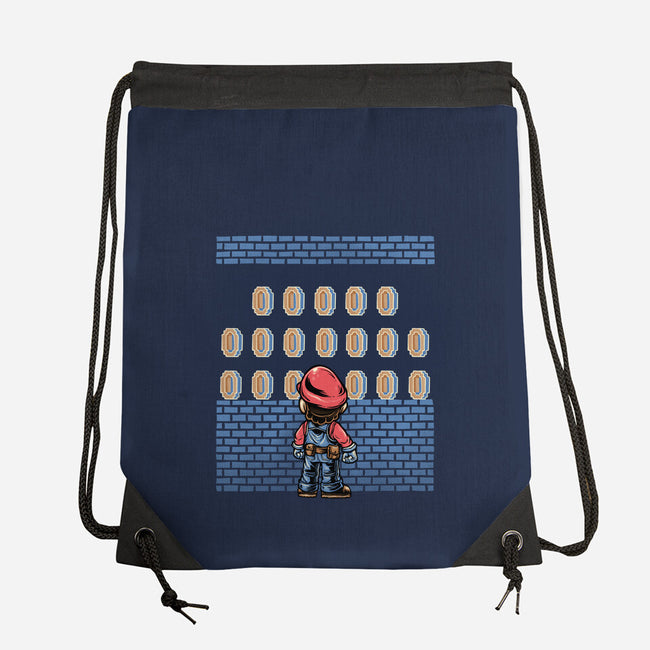 Tunnel Of Coins-None-Drawstring-Bag-glitchygorilla
