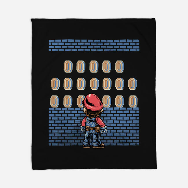 Tunnel Of Coins-None-Fleece-Blanket-glitchygorilla