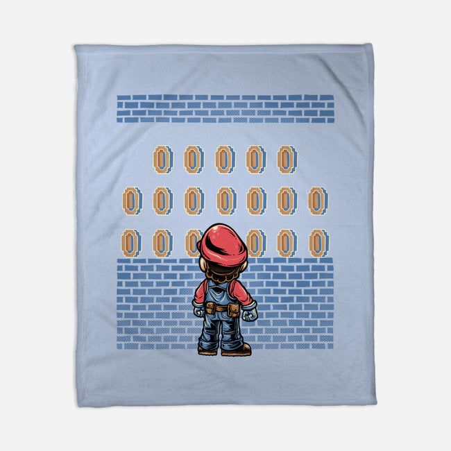 Tunnel Of Coins-None-Fleece-Blanket-glitchygorilla