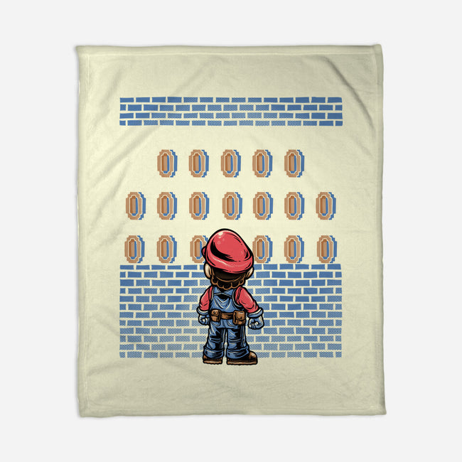 Tunnel Of Coins-None-Fleece-Blanket-glitchygorilla
