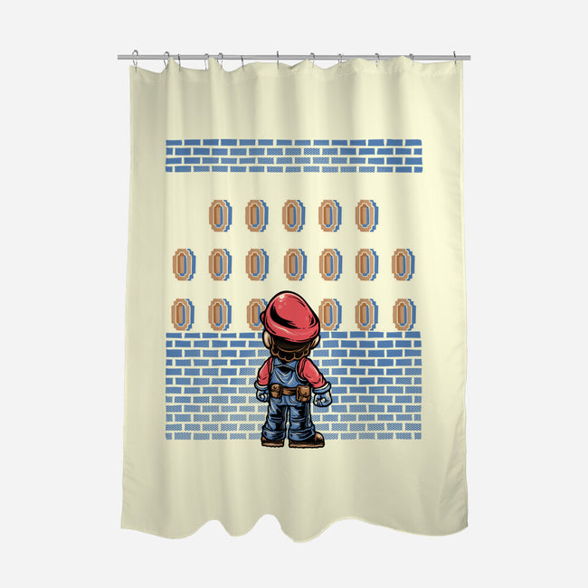 Tunnel Of Coins-None-Polyester-Shower Curtain-glitchygorilla