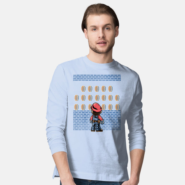 Tunnel Of Coins-Mens-Long Sleeved-Tee-glitchygorilla
