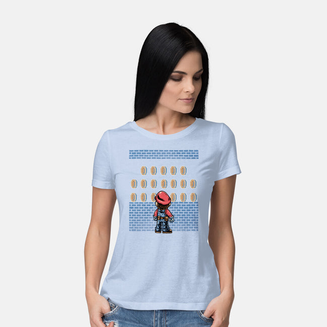 Tunnel Of Coins-Womens-Basic-Tee-glitchygorilla