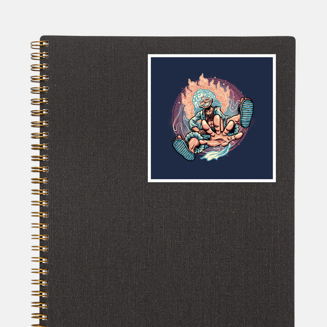 Awakened Pirate King-None-Glossy-Sticker-glitchygorilla